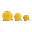 Minimalist Ceramic Bird Figurines for Home Decor - Decorative Sculptures for Office and Living Room Decorations- Set of 3, 8", 6", 4", Yellow-734186875