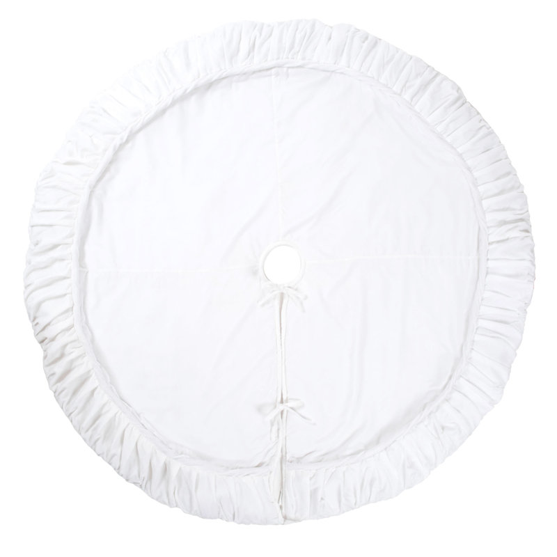 Plush Treeskirt, 60" W, White