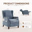 Kars Upholstered Fabric Recliner-657352377