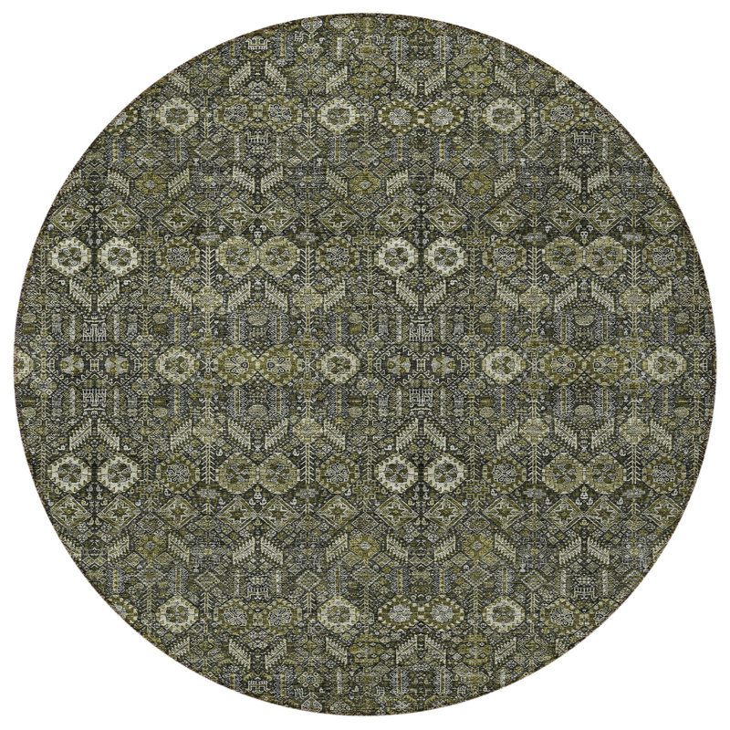 Tapis d'intérieur rond 8 po