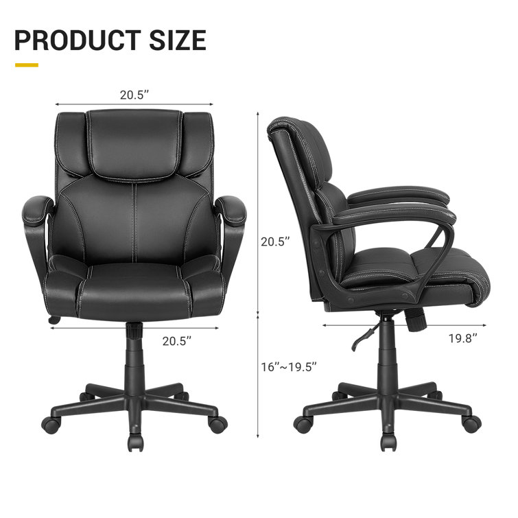 Goce Ergonomic Faux Leather Executive Chair Winston Porter