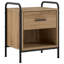 40 cm W Galvanised Steel Bedside Table-762829223