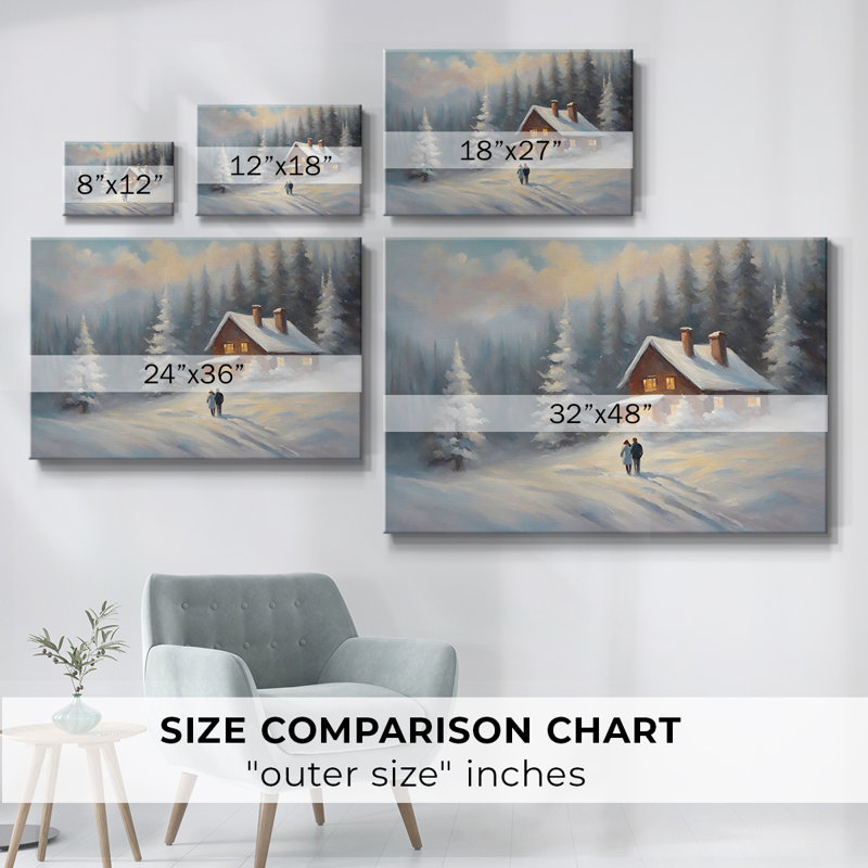 Paysage rétro CLCLXXIV, H 13 po x l 19 po x P 1,5 po, Toile tendue