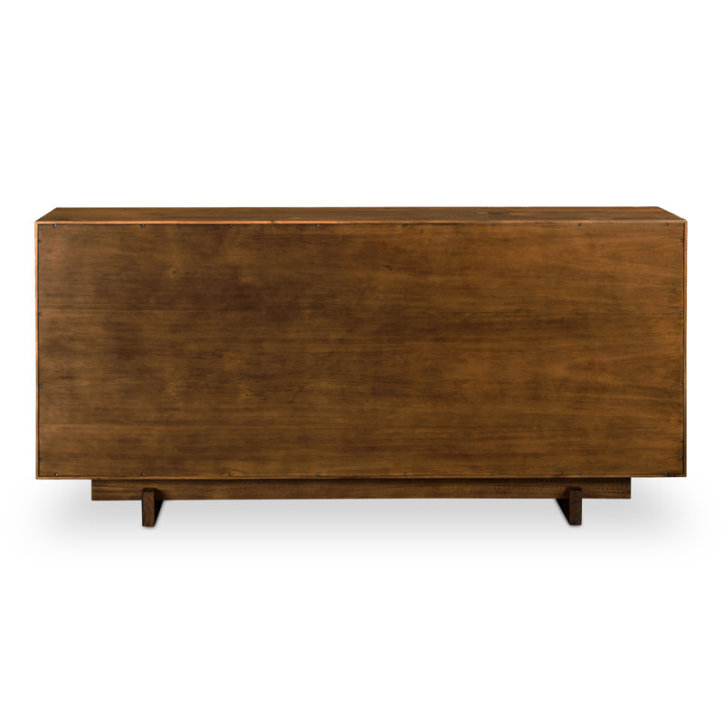 Octavia 74'' Solid Pine Sideboard in Natural Finish