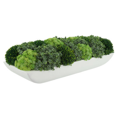 Jerez Faux Succulent in Fiberstone Planter