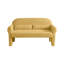 Salon jaune - Design moderne avec laine d'agneau, coussin lombaire, structure, laine d'agneau polyvalente pour 2 personnes-777563923