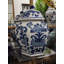 Pot à gingembre en porcelaine 11,81 "bleu / blanc Abdulahi