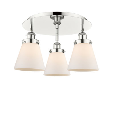 Cone 3 Light Flush Mount