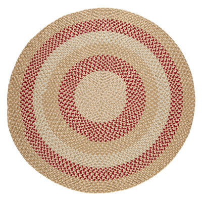 Tapis intérieur / extérieur rouge / brun tressé à la main Charlise
