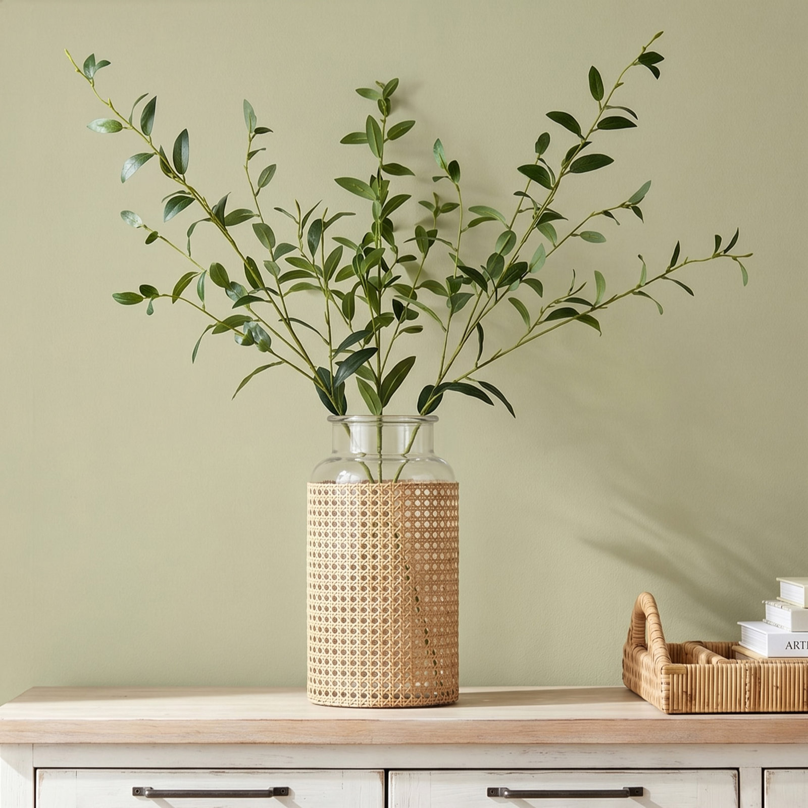 Faux Leaf Floral Stems