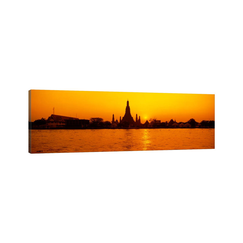 Sunset's Glow - Wrapped Canvas Panoramic Print, 121.92 cm H x 40.64 cm W x 3.175 cm D
