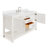 61'' Single Bathroom Vanity with White Quartz Top-59693546