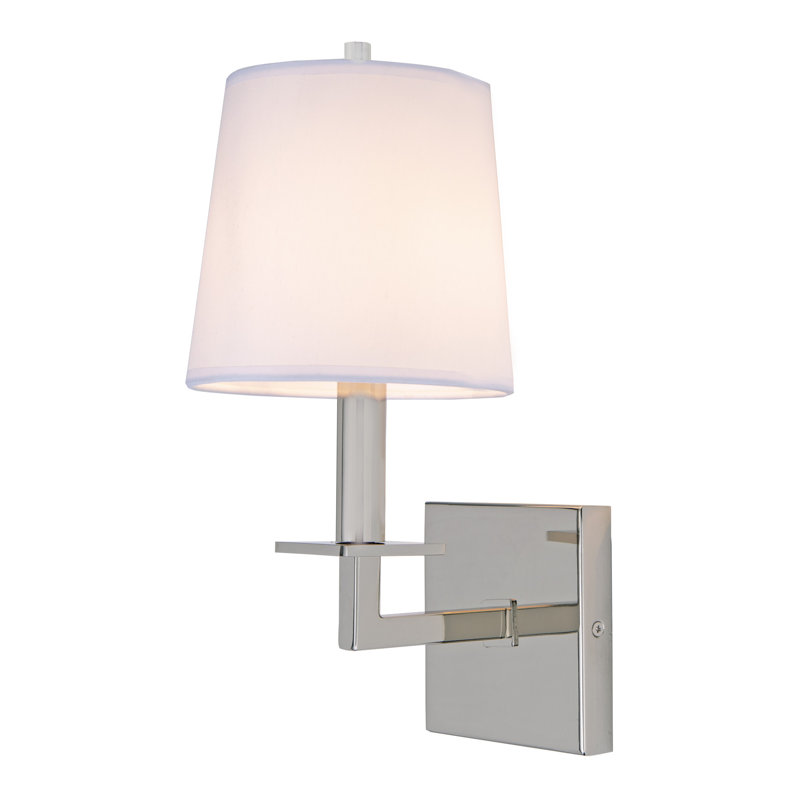 Armed Sconce, Polished Nickel