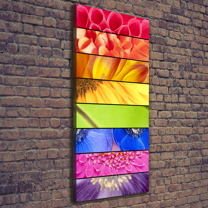 Colorful Flowers - Wrapped Canvas Print