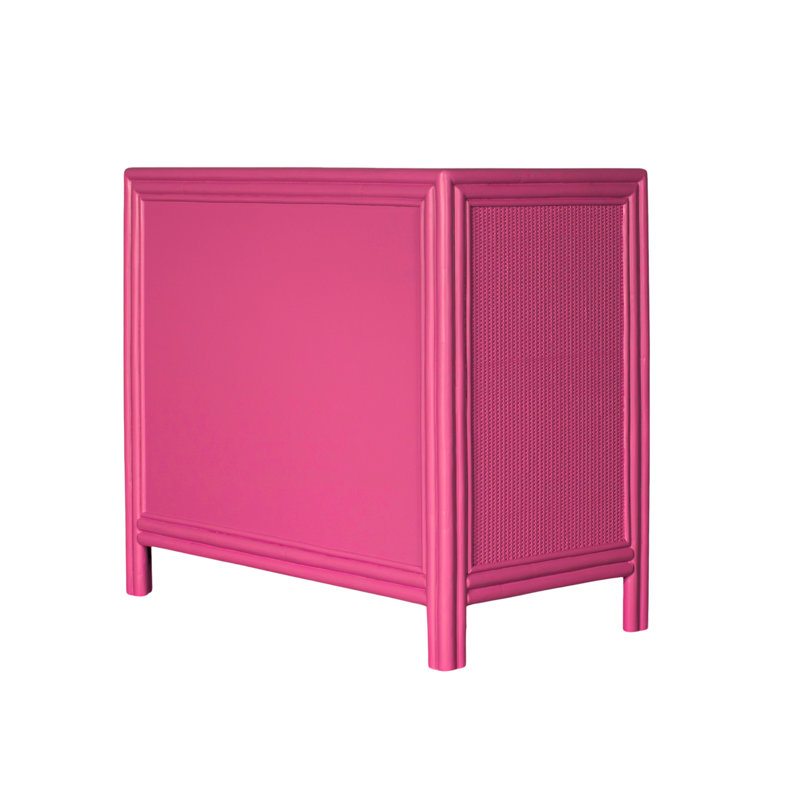 Aruba 4 - Drawer Nightstand, Hot Pink