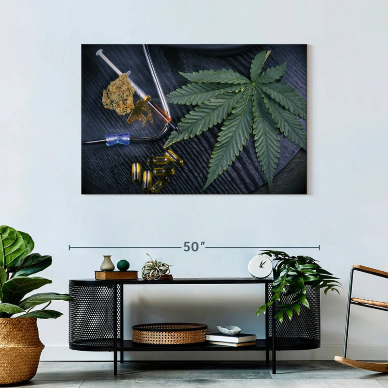 Senne Medicinal Marijuana Leaf, 30" H x 45" W