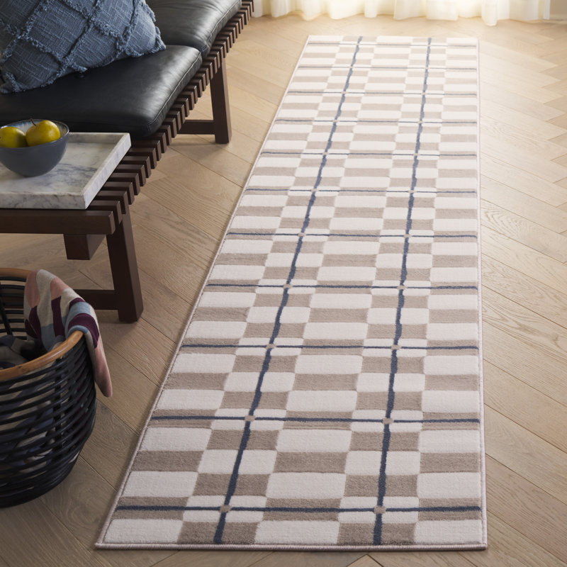Tapis à performance géométrique Gautreaux, Tapis de couloir 2 pi 3 po x 8 pi