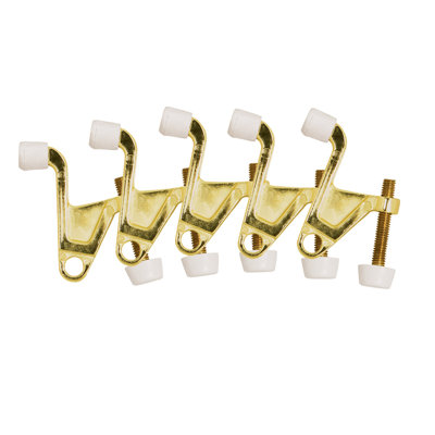 2-1/4 in. x 2-1/8 in. Satin Nickel Jumbo Hinge Pin Door Stop Value Pack (10 per Pack)