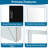 Laux Mirrored Bevel Frame Full Length Beveled Mirror Rectangle Beveled Edge Mirror Large Beveled