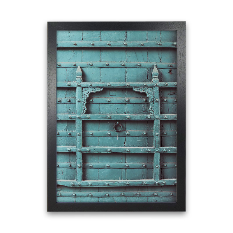 Blue Door by Victoria Frost - Print, 34cm H x 25cm W x 3cm D, Black Framed