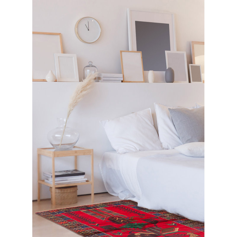 Rizbaft Red Rug 3'8" x 6'2"