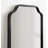 Aransa Scalloped Rectangle Wall Mirror-564624767-655637391