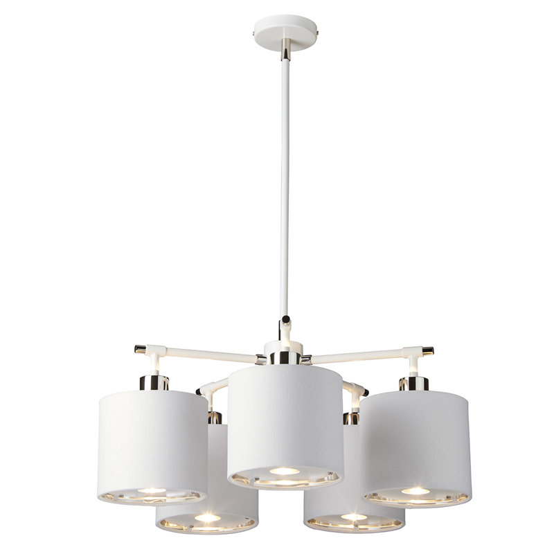 Balance 5 - Light Chandelier, White/Polished Nickel