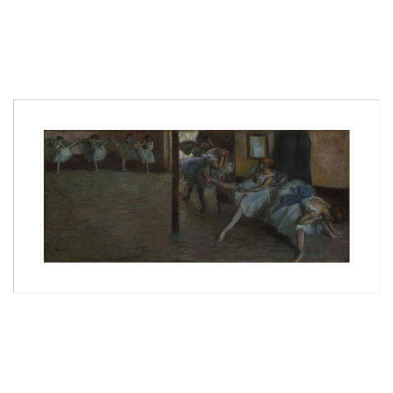 The Ballet Rehearsal (La Salle de Danse) par Edgar Degas, impression giclée encadrée, H 16,47 po x l 29,5 po