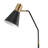 Zurcher 61'' Black/Brass Gold Arched Floor Lamp
