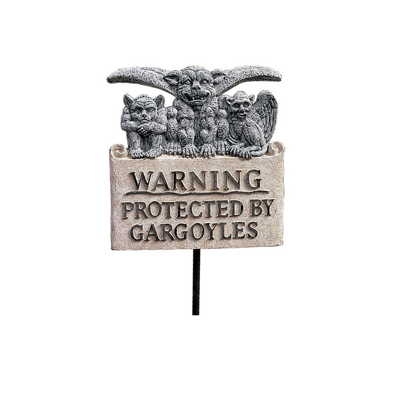Panneau de gargouille «Méfiez-vous des gargouilles», 1