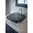 Eden Bath 16.5'' Gray Tempered Glass Square Bathroom Sink