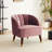 Gabrianna Upholstered Barrel Channel Chair With Wooden Legs-20270540