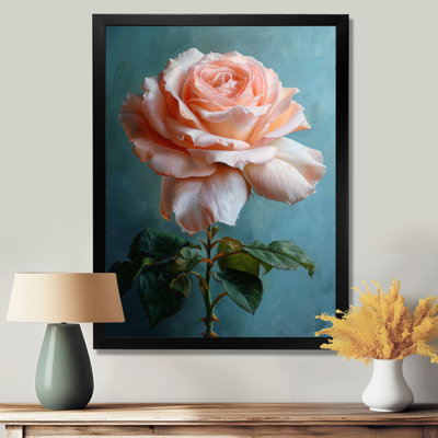 Décoration murale rose, vert, rose, roses