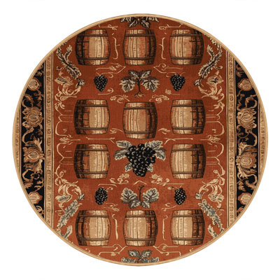 Tapis brun français lavable à la machine
