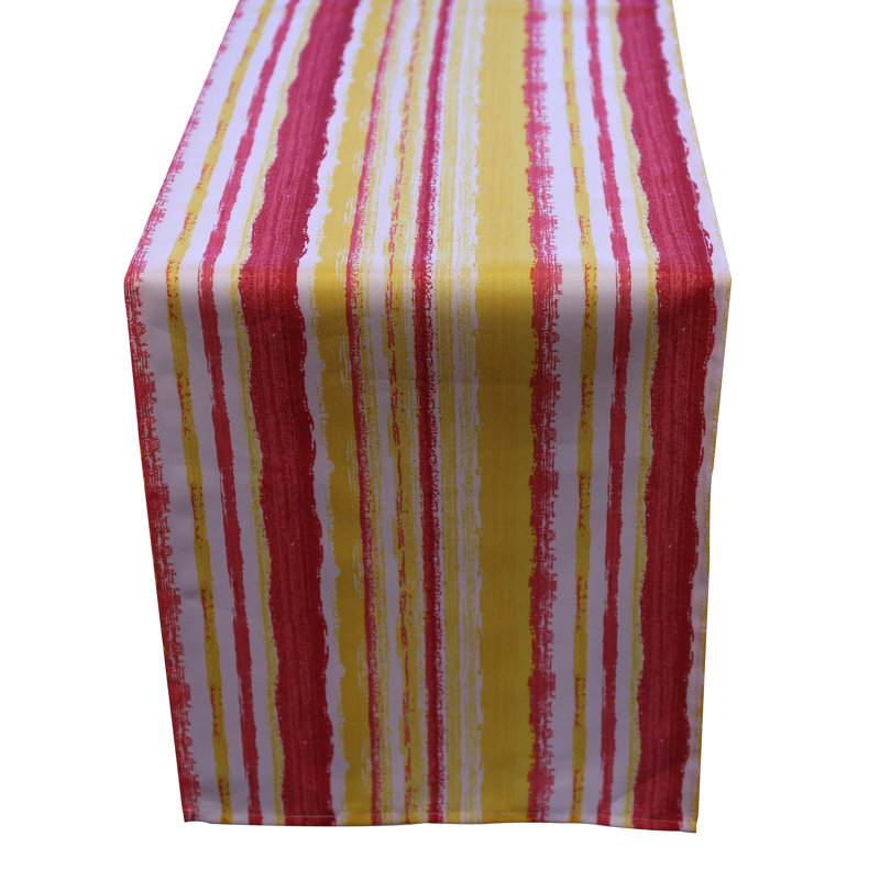 Nikolas Table Runner, Red/Yellow/White