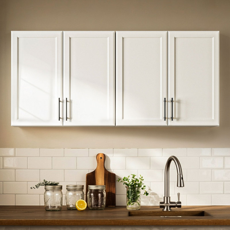 Armoire à linge murale 48 ", Blanc