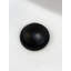 Bouchon de lavabo escamotable noir mat en laiton avec récupérateur de cheveux, remplacement universel pour ouvertures de vidange de 1 1/8", 1 1/4" et 1 1/2".