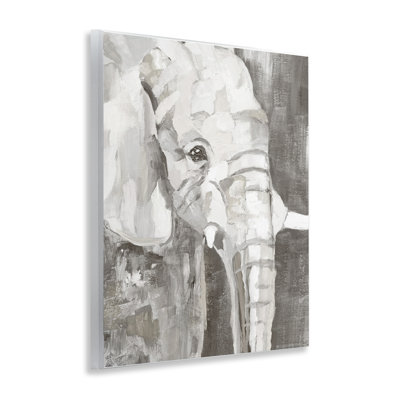 «Rustic Abstract Elephant», art mural par Nan