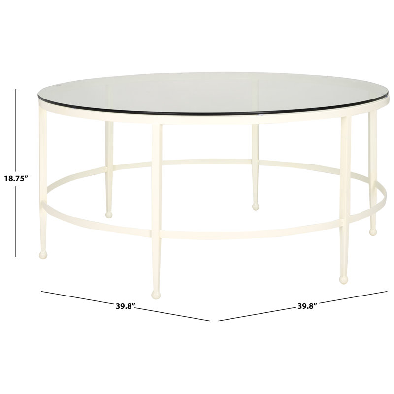 Edmund Cocktail Table, White