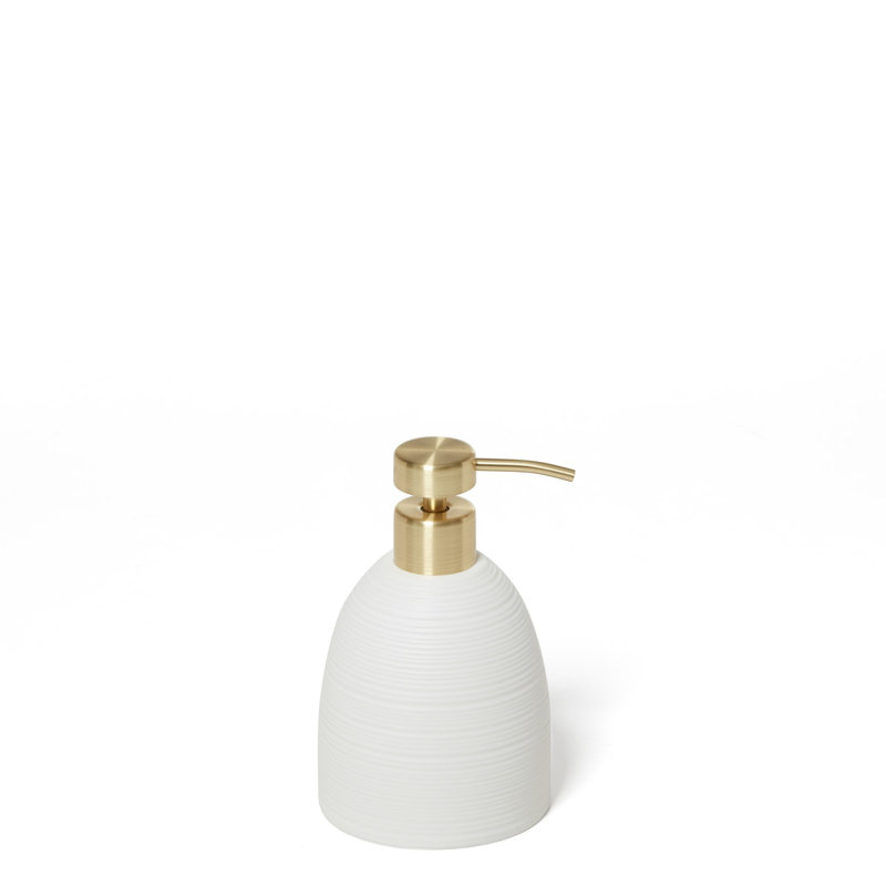 Dubai (brass trim) Lotion Pump, Brass Trim