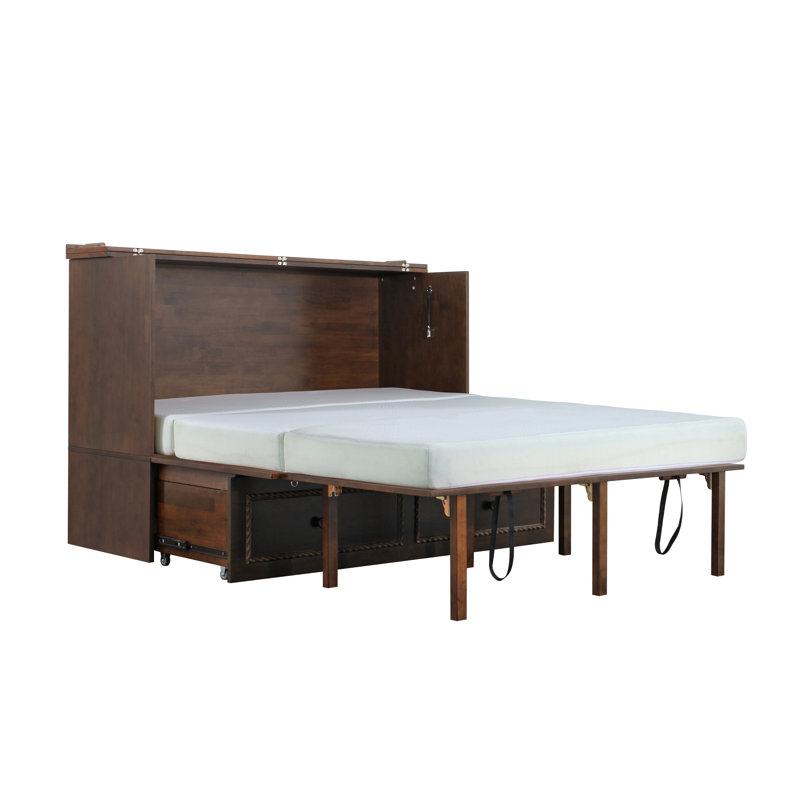 Huldah Murphy Storage Bed, Dark Walnut