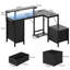 L-Shaped Metal Base Computer Desk-386128480