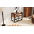 Industrial Dining Table Set for 2, Small Kitchen Table and Chairs,wood-1151786723-1151786722