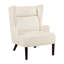 Élégante chaise de salon beige - structure en contreplaqué, revêtement en chenille pour revêtement en tissu doux