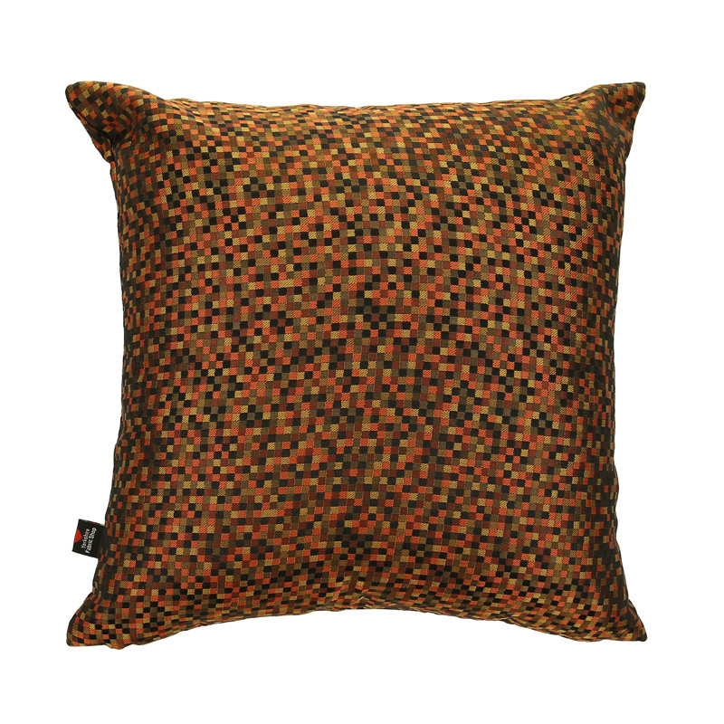 Alvaro Polka Dots Square Cushion, 55 x 55cm, Orange