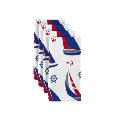 Polyester Nautical Square Napkin