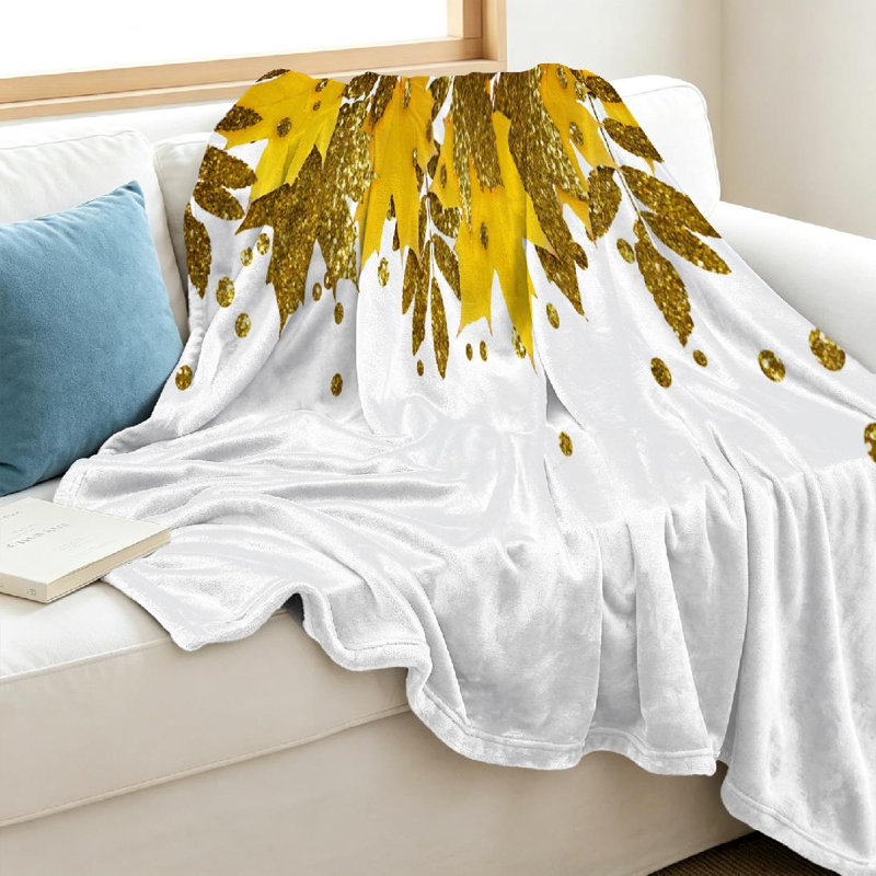 Machine Printed Throw Blanket, Throw 40" x 50"