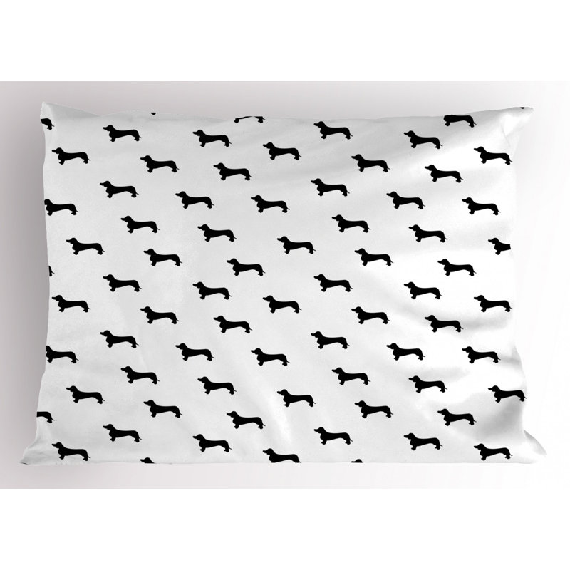 Dachshund Polyester Sham Set, Twin