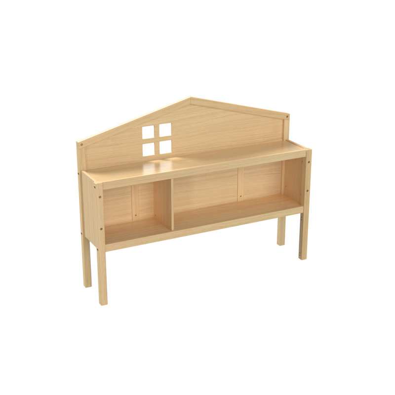 Lit de plancher de l'armoire de rangement de la tête de lit, à colmatage libre (têtes de lit seulement), Naturel