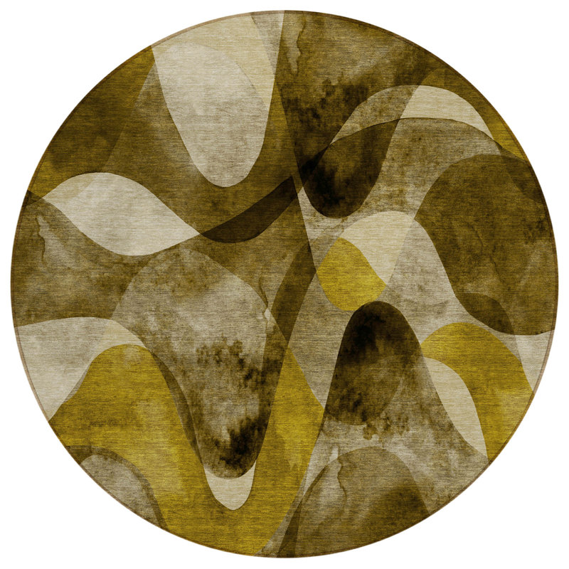 Tapis d'intérieur rond 8 po